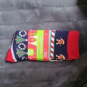 Christmas Trees, Gringerbread Men, & Wreaths Christms Socks, New With Tags!
